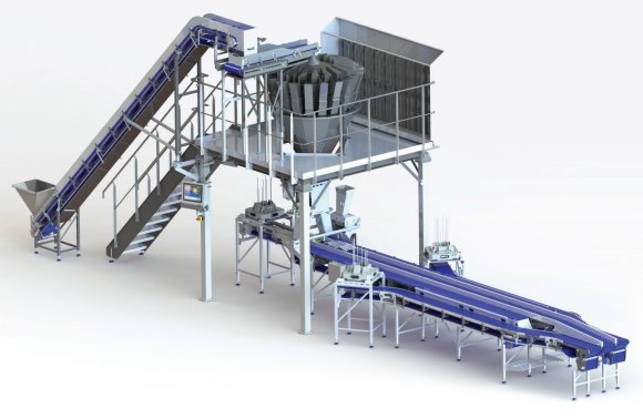 overhead grading distribution broiler m